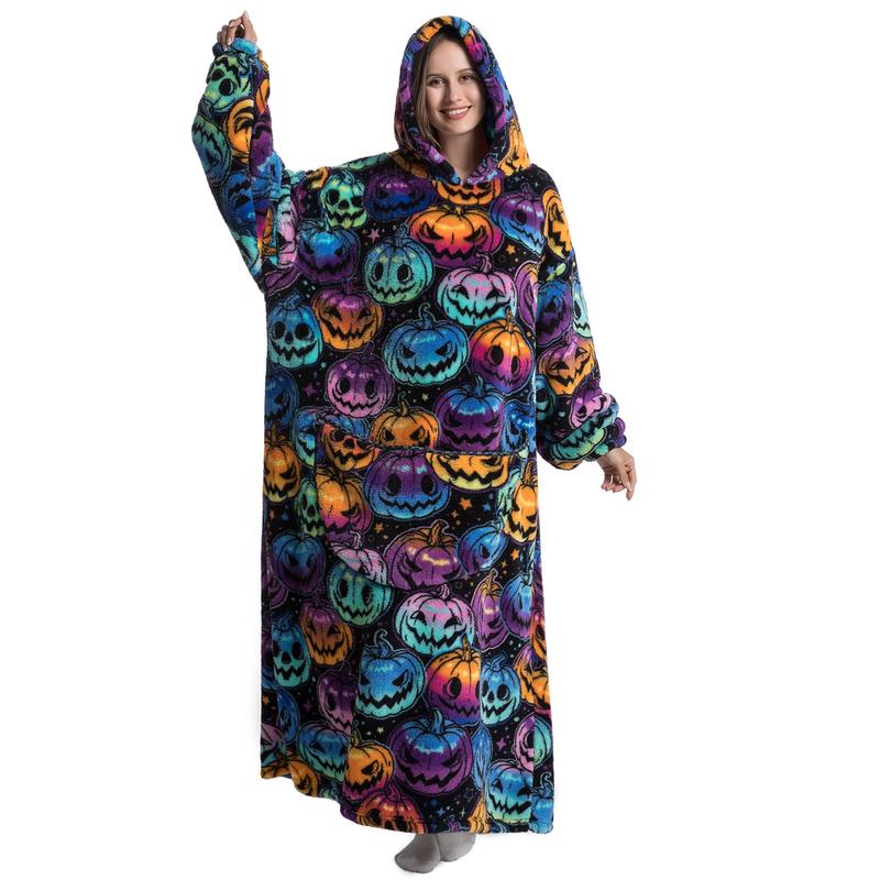Festive Snug – Cozy Hoodie Blanket (Toddler, Kids & Adult Sizes)
