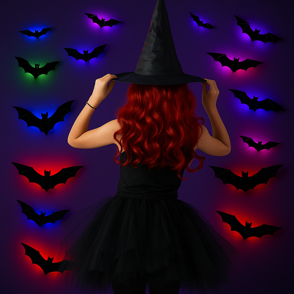 3D LED Bats Decorations