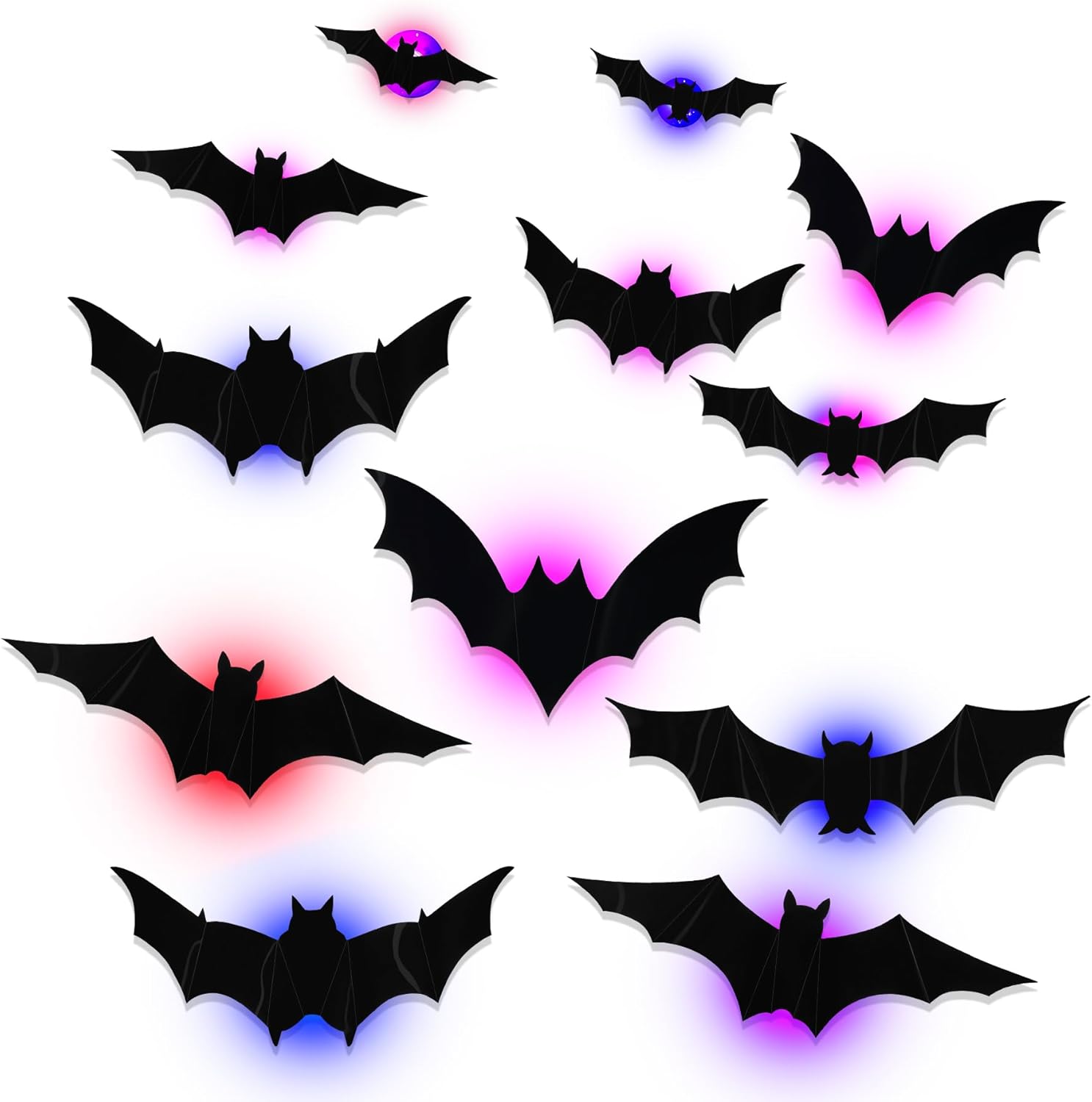 3D LED Bats Decorations