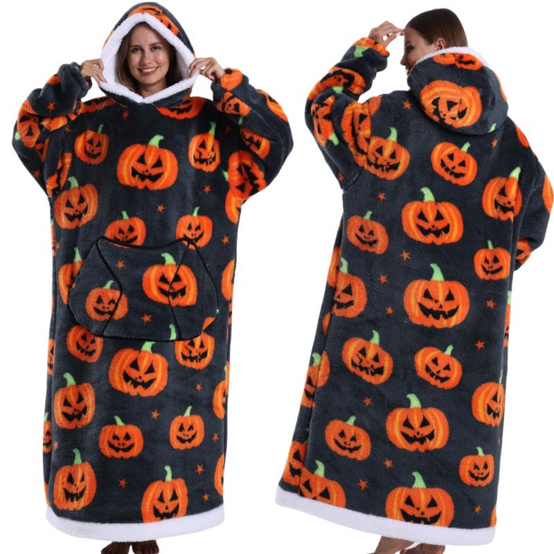 Festive Snug – Cozy Hoodie Blanket (Toddler, Kids & Adult Sizes)
