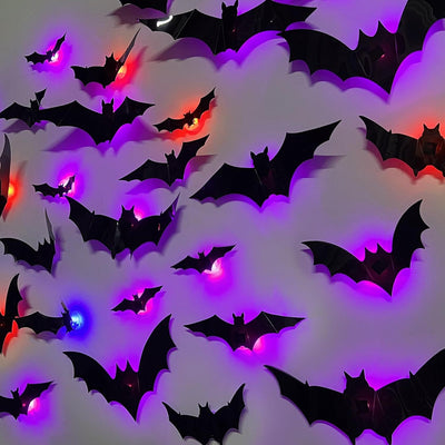 3D LED Bats Decorations