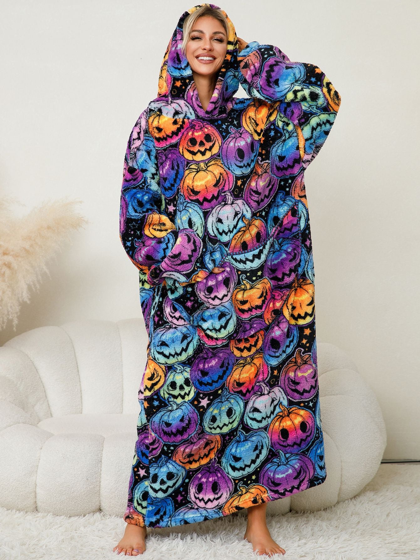 Festive Snug – Cozy Hoodie Blanket (Toddler, Kids & Adult Sizes)