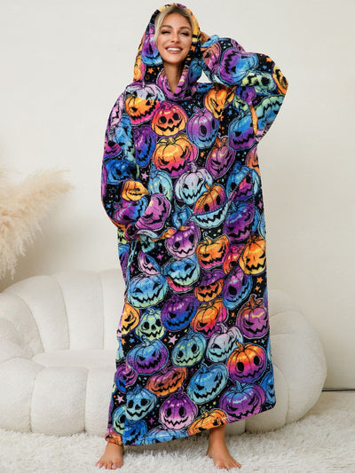 Festive Snug – Cozy Hoodie Blanket (Toddler, Kids & Adult Sizes)