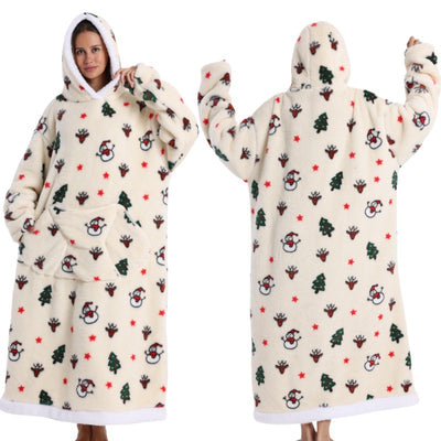 Festive Snug – Cozy Hoodie Blanket (Toddler, Kids & Adult Sizes)