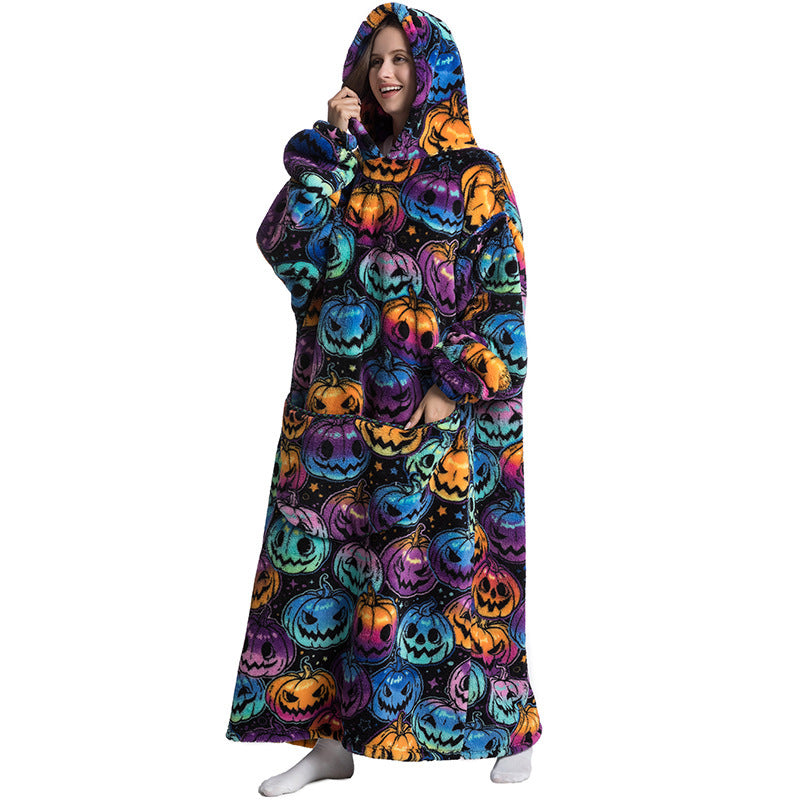 Festive Snug – Cozy Hoodie Blanket (Toddler, Kids & Adult Sizes)