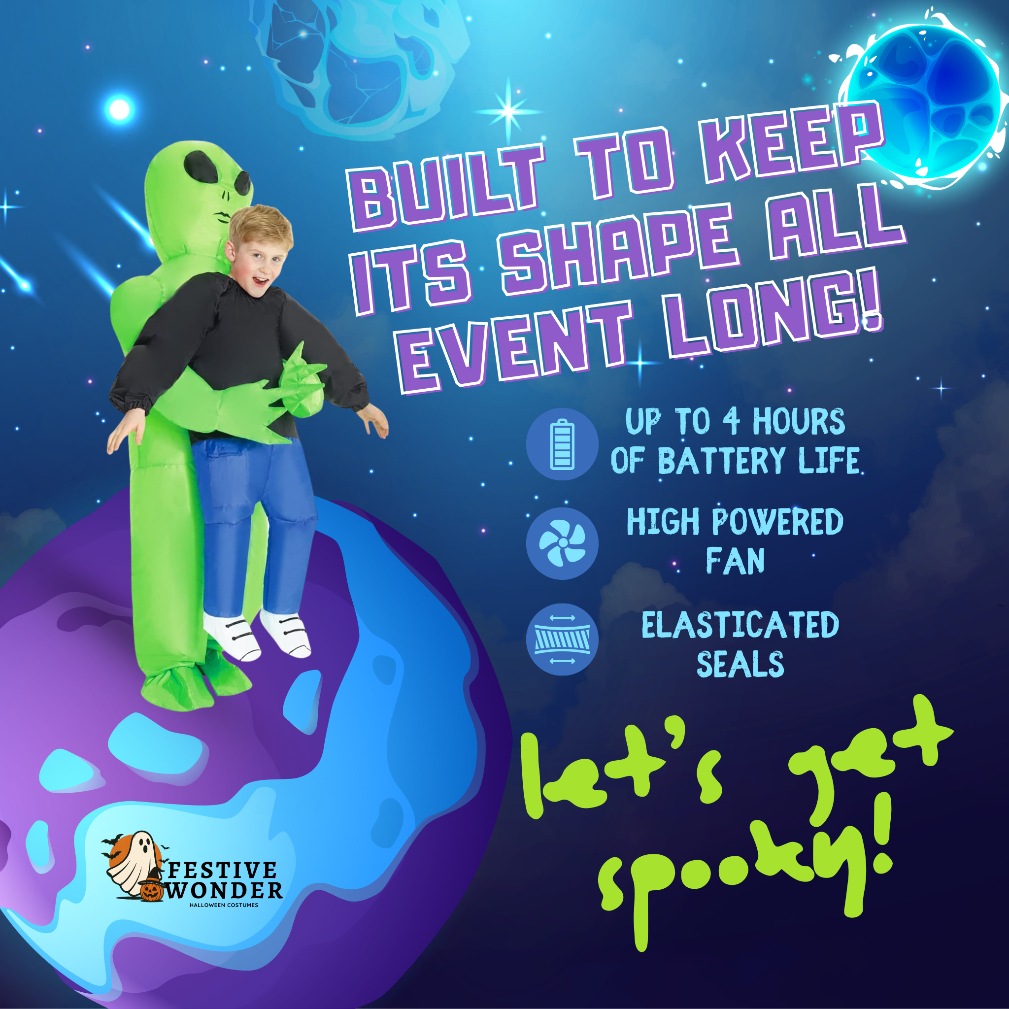 Inflatable Alien Abduction Costume