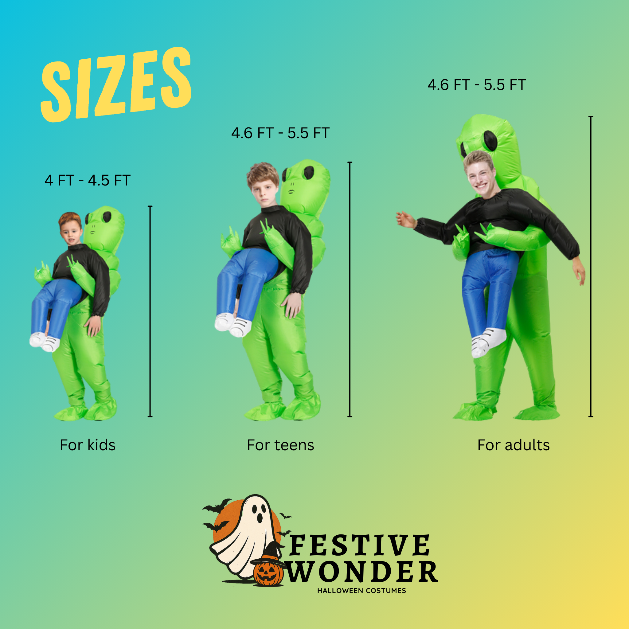Inflatable Alien Abduction Costume