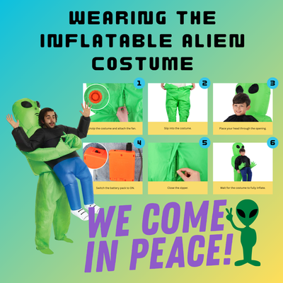 Inflatable Alien Abduction Costume