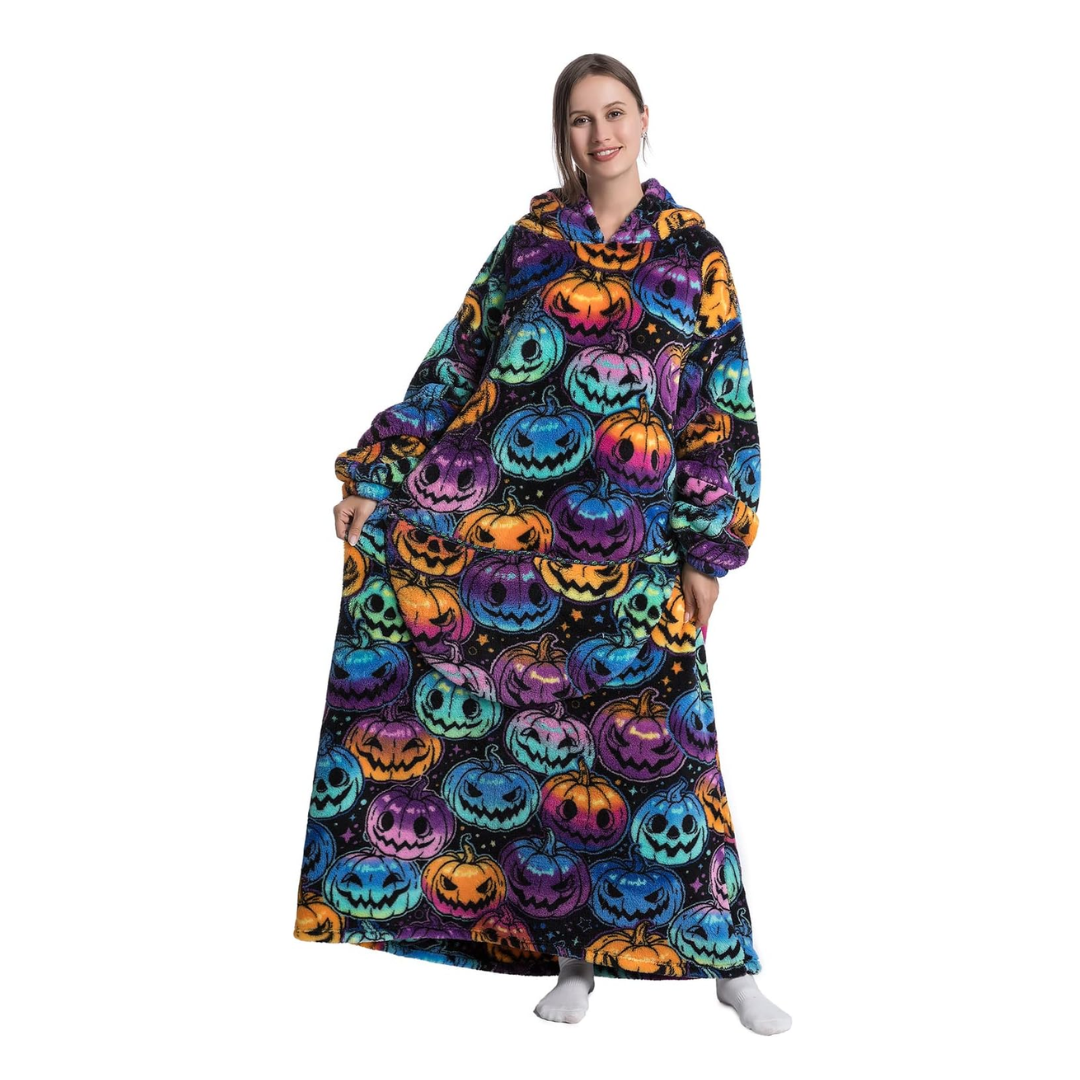 Festive Snug – Cozy Hoodie Blanket (Toddler, Kids & Adult Sizes)