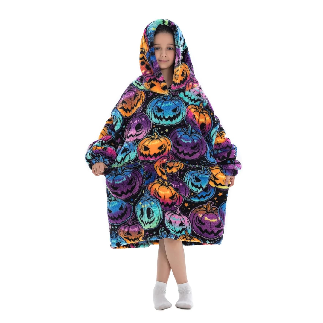 Festive Snug – Cozy Hoodie Blanket (Toddler, Kids & Adult Sizes)