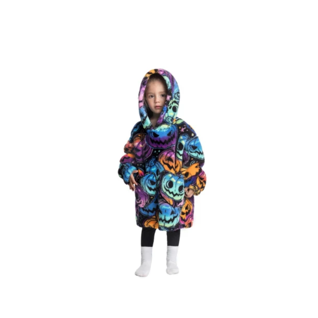 Festive Snug – Cozy Hoodie Blanket (Toddler, Kids & Adult Sizes)