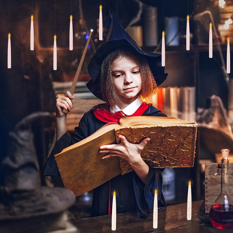 Floating Candles with Magic Wand Remote – Halloween Decorations