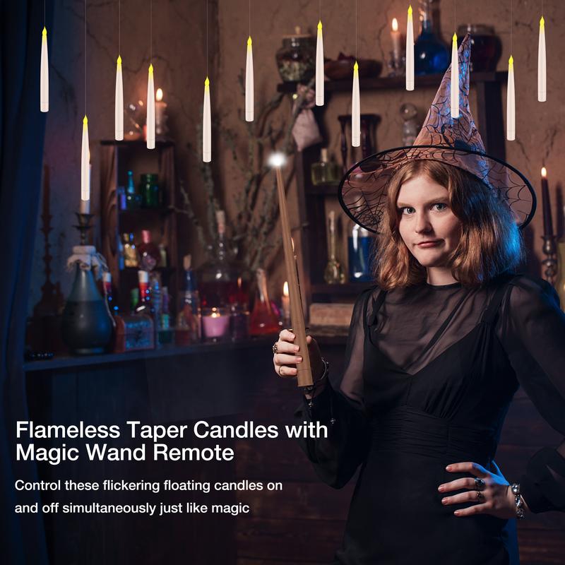 Floating Candles with Magic Wand Remote – Halloween Decorations