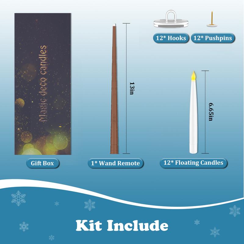 Floating Candles with Magic Wand Remote – Halloween Decorations