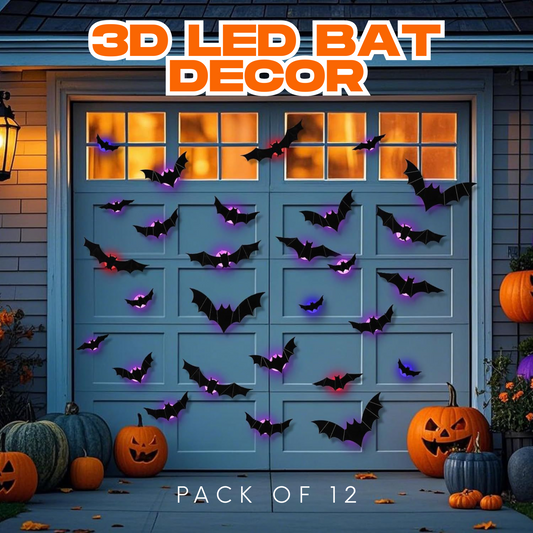 3D LED Bats Decorations
