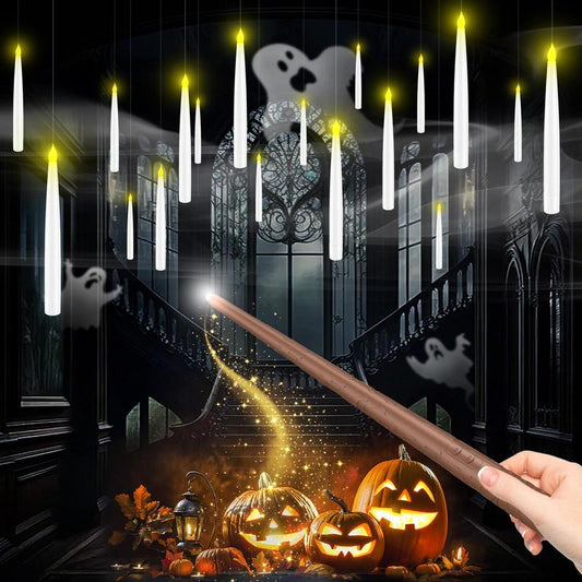 Floating Candles with Magic Wand Remote – Halloween Decorations